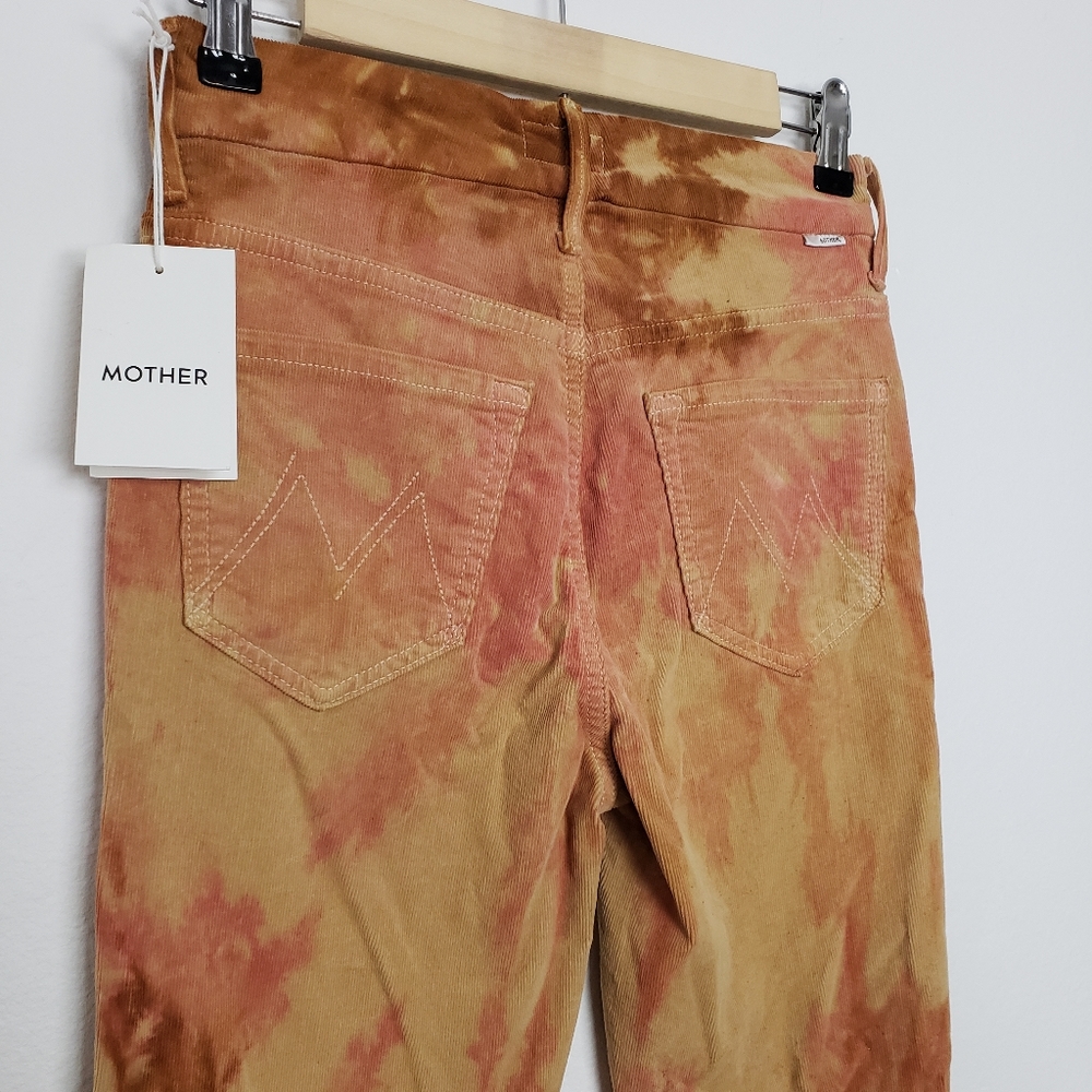 Mother Denim High Waisted Looked Corduroy Tie Dye Sz 24 - Picture 4 of 6
